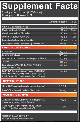 CARNAGE NON STIM PUMP