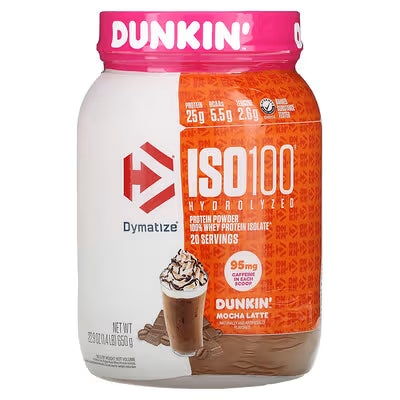 ISO 100 DYMATIZE 20SERV DUNKIN MOCHA LATTE