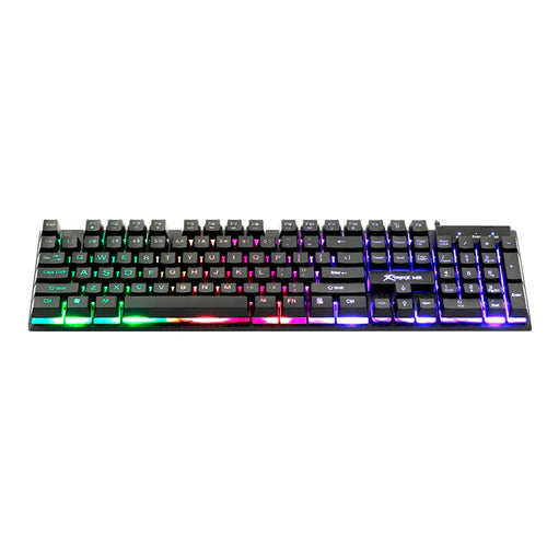 Teclado gamer |XTRIKE ME KB-305 |membrana slim con luz gaming para computadora