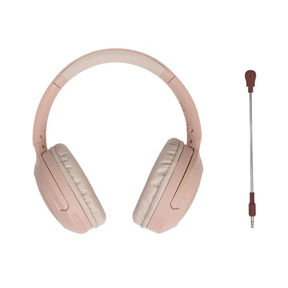 Audífono Inalámbrico On ear | STF VIVA | 3 hrs uso Micrófono removible rosa