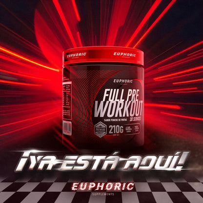 PRE WORKOUT EUPHORIC PONCHE DE FRUTAS 210 G