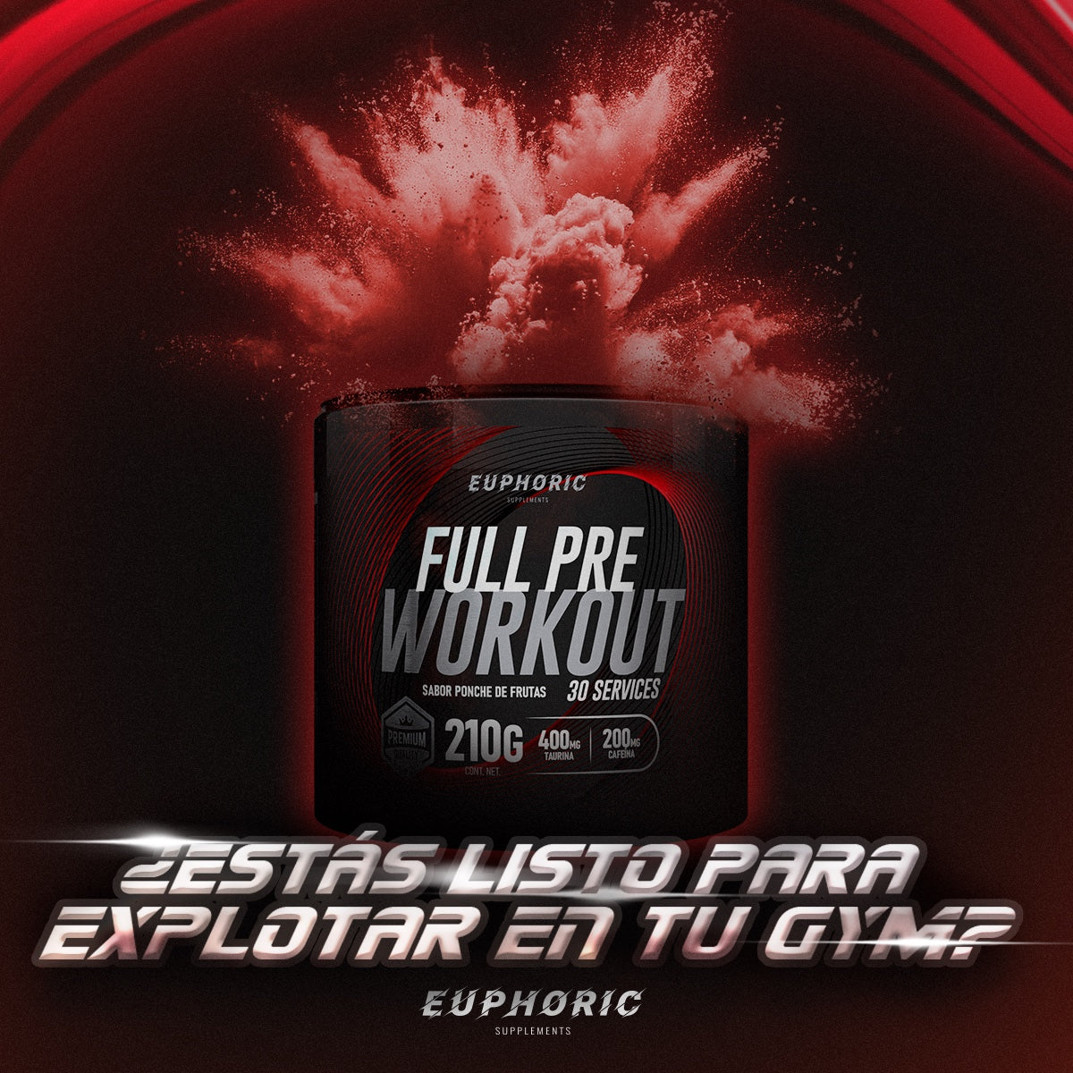 PRE WORKOUT EUPHORIC PONCHE DE FRUTAS 210 G