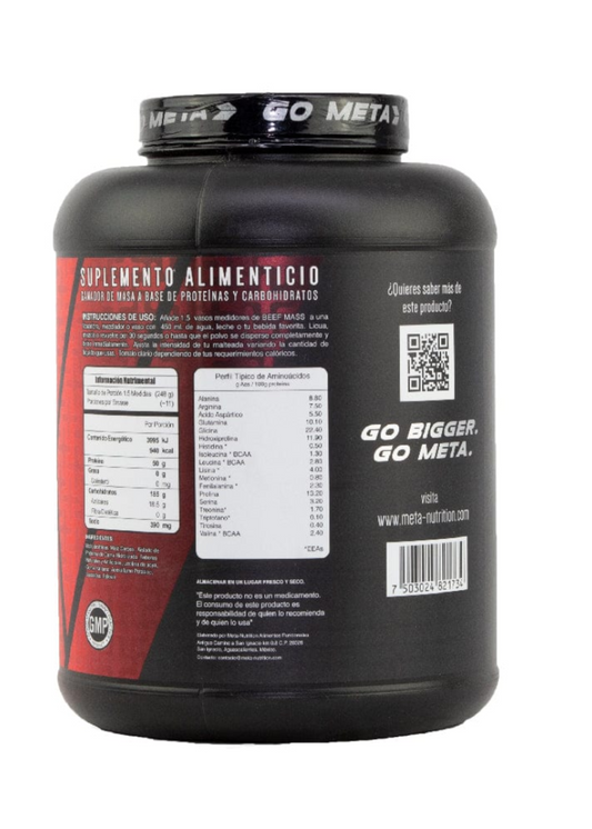 BEEF MASS 6LB META NUTRITION