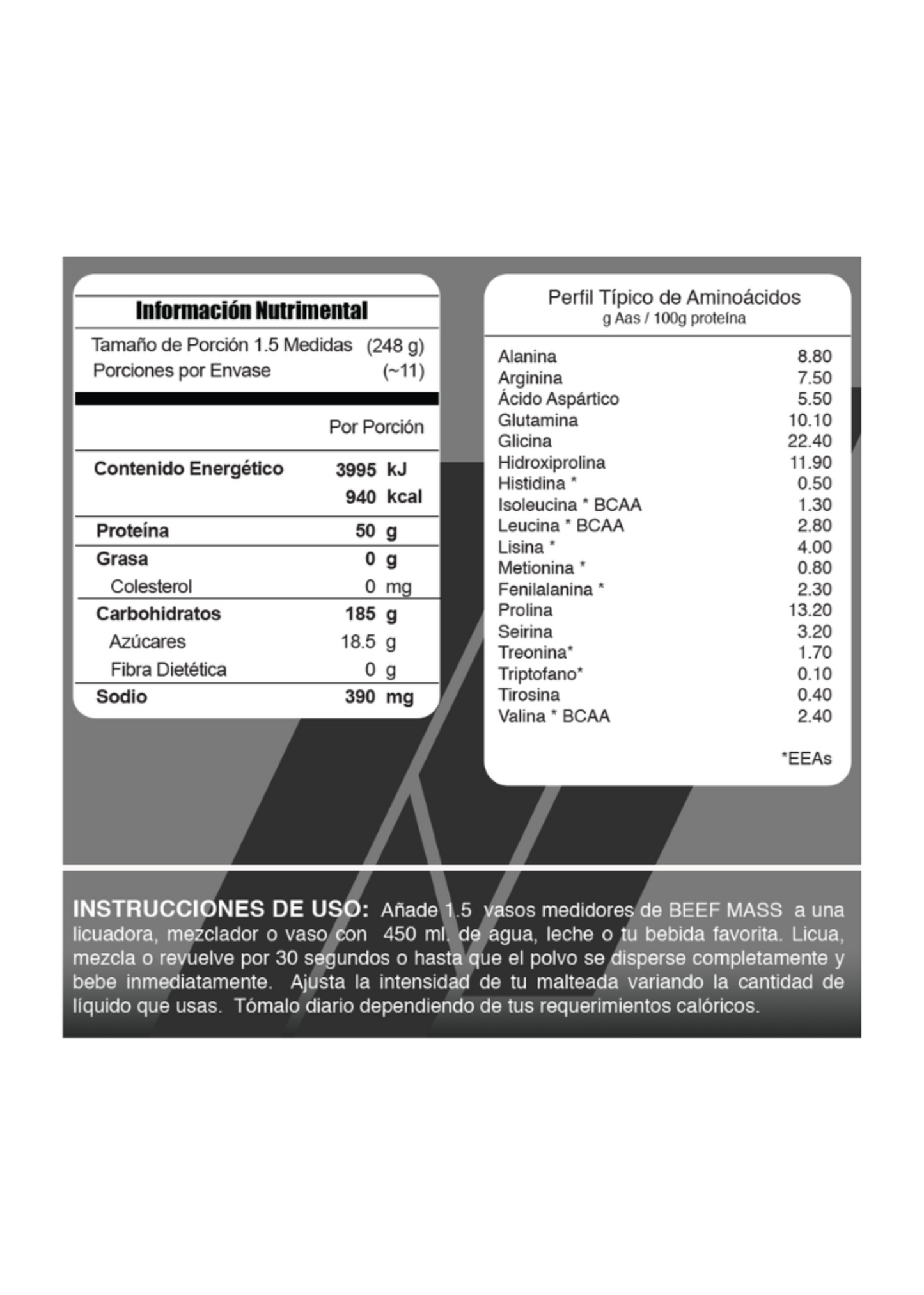 BEEF MASS 6LB META NUTRITION