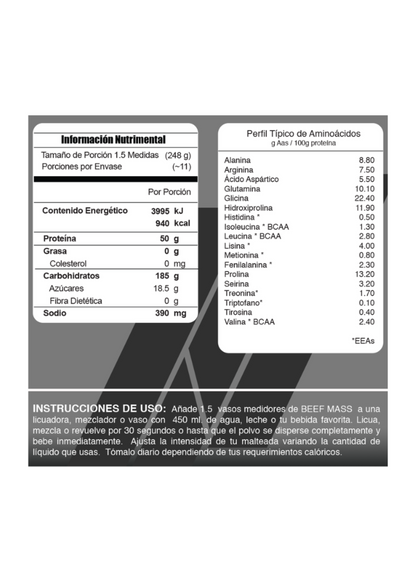 BEEF MASS 6LB META NUTRITION